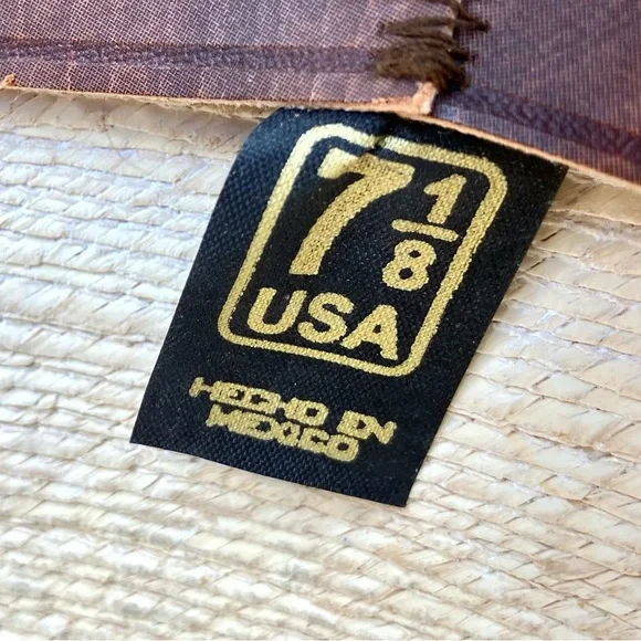 Texas Hat Co 30 Star Straw Hat Sz 7 1/8 - Picture 9 of 11